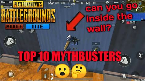 Top Mythbusters In Pubg Mobile Lite Youtube