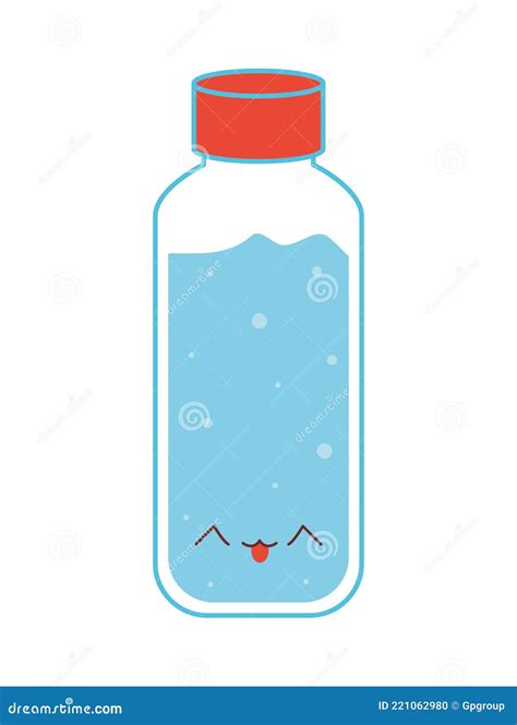 Set Kawaii Water Drop Cartoon With Expressions Vector Illustration