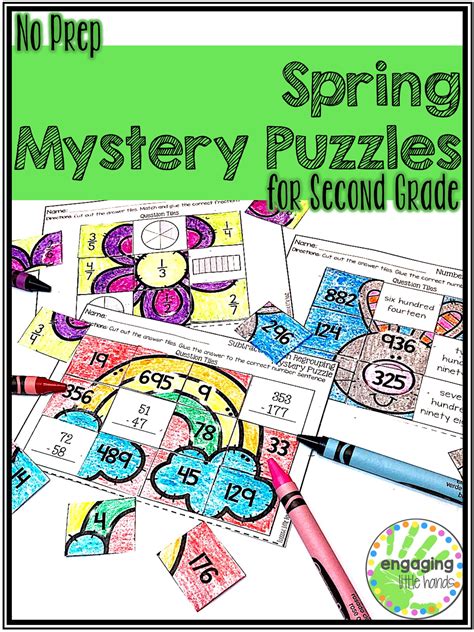 Spring Mystery Puzzles For Second Grade Made By Teachers