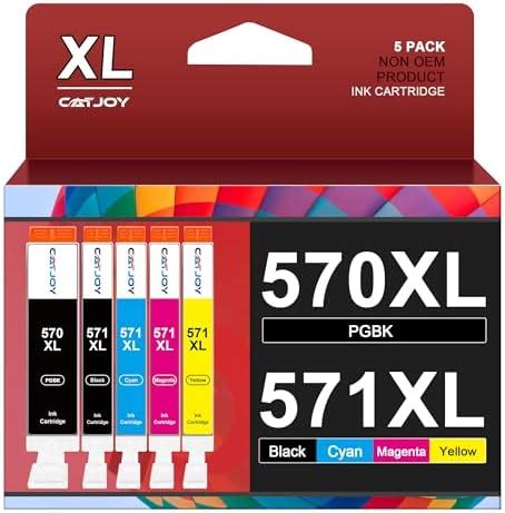 Ejet Compatible Ink Cartridge Replacement For Canon PGI 570XL CLI 571XL