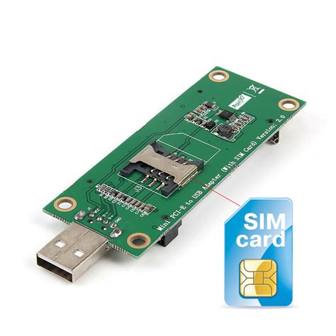 Mini Pci E Wireless To Usb Adapter Card With Sim Card Slot For G G