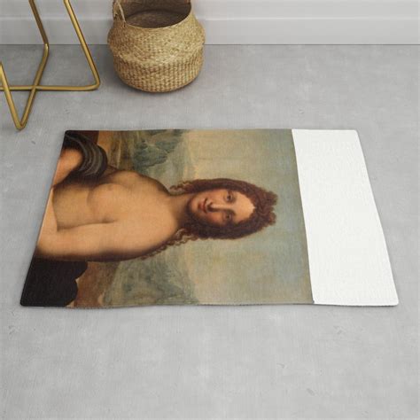 Salai Gian Giacomo Caprotti Nude Mona Lisa Rug By Alexandra Arts