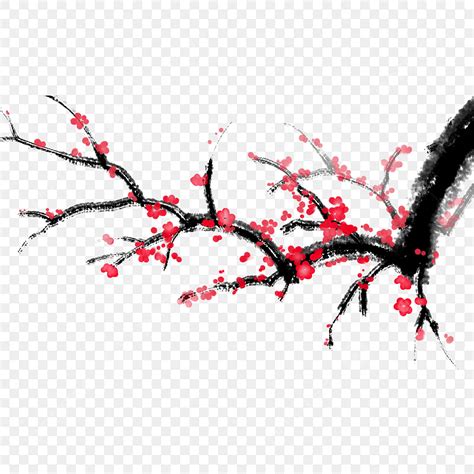 Antiquity Chinese Style Png Picture Plum Blossom Antiquity Flower