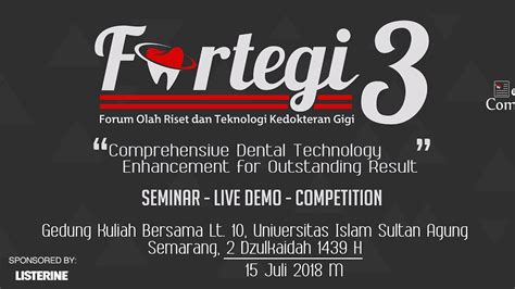 Seminar Kedokteran Gigi FORTEGI 3 FKG UNISSULA 2018 YouTube