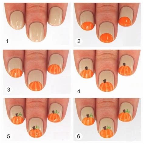 40 Beautiful Nail Design Ideas To Wear In Fall Pumpkin Nails Atelier