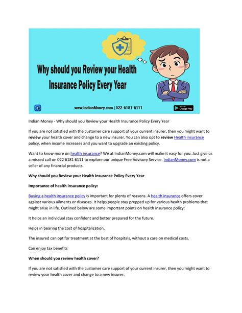 Ppt Indian Money Why Should You Review Your Health Insurance Policy