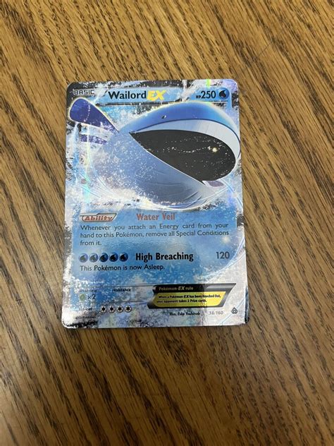 Wailord Ex Primal Clash Nm Holo Ultra Rare Pokemon Card Ebay