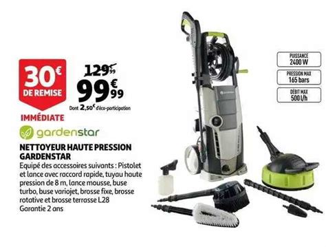 Promo Nettoyeur Haute Pression Gardenstar Chez Auchan Icatalogue Fr