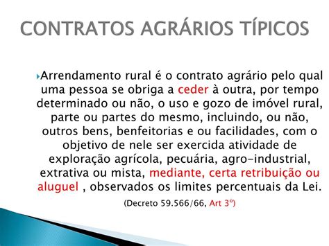 PPT CONTRATOS AGRÁRIOS TÍPICOS PowerPoint Presentation free download