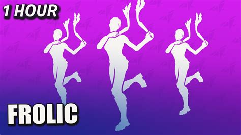 Fortnite Frolic Emote 1 Hour Version Icon Series Youtube