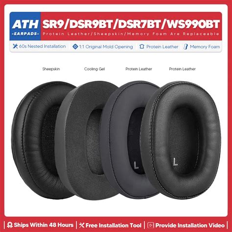 Replacement Ear Pads For Audio Technica Ath Sr Dsr Bt Ws Bt Dsr Bt