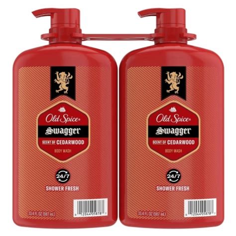 Old Spice Swagger Scent Of Cedarwood Mens Body Wash 334 Fluid Ounce