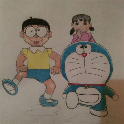 Nobita And Shizuka Sketch
