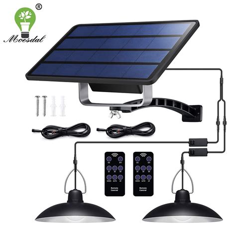 Waterproof Double Head Solar Light Outdoor Indoor Solar Lamp