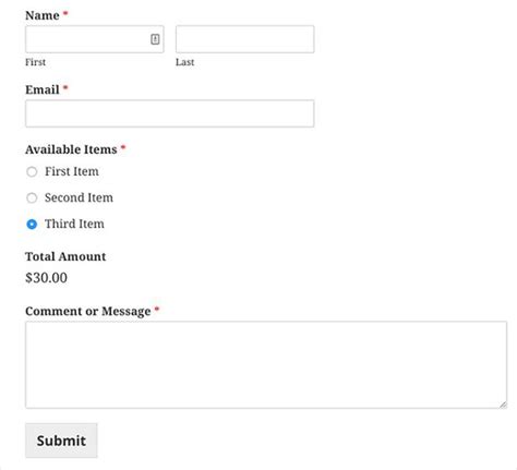 How To Create An Order Form In WordPress Free Templates