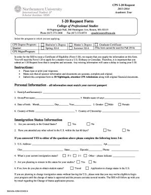 Fillable Online Northeastern I Request Form Northeastern