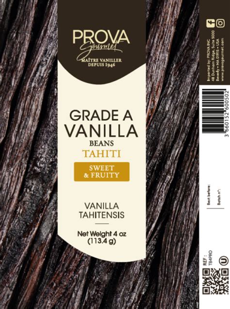 Prova Gourmet Grade A Tahiti Vanilla Beans 4oz World Wide Chocolate