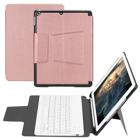 2068 Keyboard Leather Case for iPad 9.7 2017 2018 Ultra thin Wireless ...