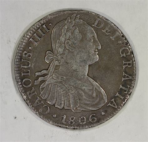 1806 Mo TH Mexico Silver 8 Reales Charles IIII Spanish Colonial Coin