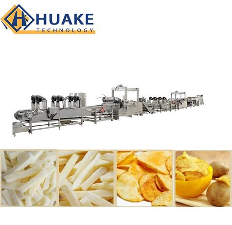 Machinery Manufacturing Finger Potato Chips Production Line Processing