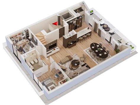 An attractive 3D FLOOR PLAN | Upwork