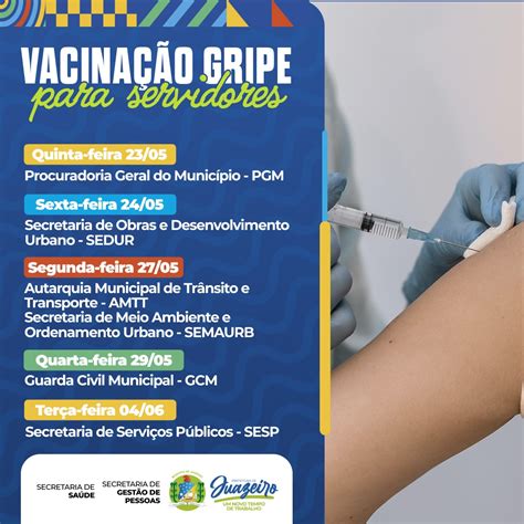 Vacina O Contra A Gripe E Bivalente Para Servidores Municipais Ser