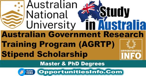 Australian Government Research Scholarships Fully Funded Free