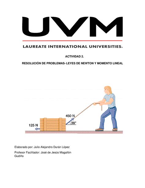 A F Jadl Naaa Actividad Resoluci N De Problemas Leyes De Newton