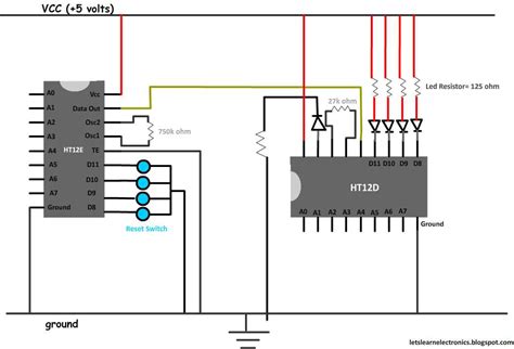 Ht12d And Ht12e Circuit Diagram