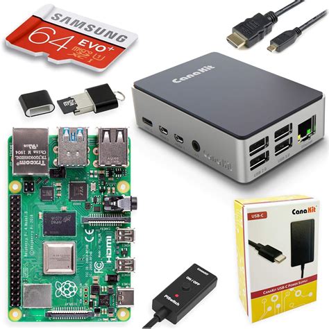 Canakit Raspberry Pi 4 Starter Pro 64 Kit Alluminio Edition 8gb Di Ram Amazon It Elettronica