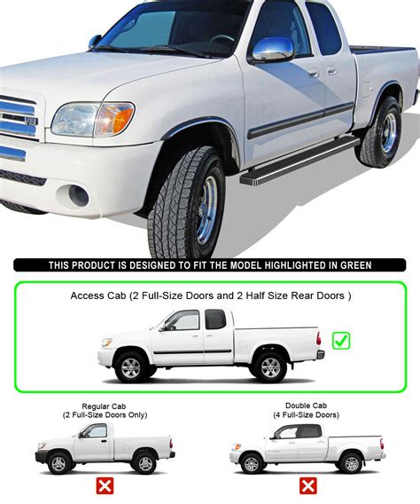 IBoard Stainless Steel 6 Inch Running Boards Fit 00 06 Toyota Tundra