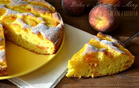 Torta Pesche E Ricotta Dolce E Salato Di Miky