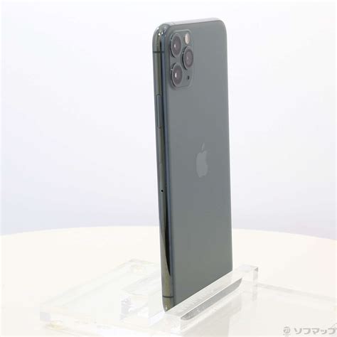 中古iPhone11 Pro Max 64GB ミッドナイトグリーン MWHH2JA SIMフリー 2133037490198