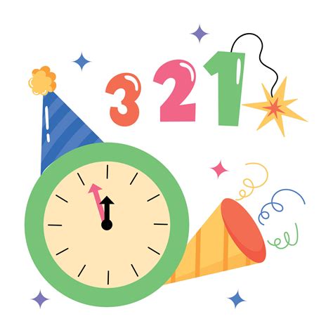 trendy party countdown  vector art  vecteezy