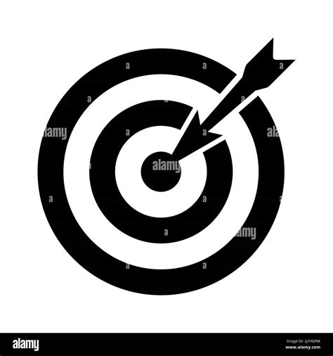 Target With Arrow Icon Arrow Hit Center Target Vector Illustration