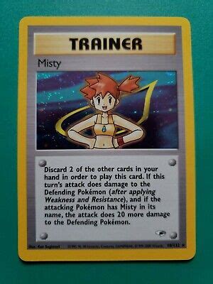 Pokemon Misty Trainer Card Gym Challenger Near Mint Ebay