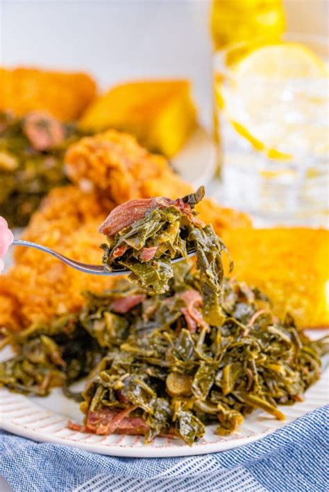 Southern Collard Greens Ham Hocks Kitchen Divas