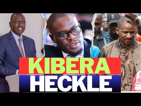 Drama In Kibera As Sakaja Is HECKLED And Chased Amid Anti Ruto Rage In