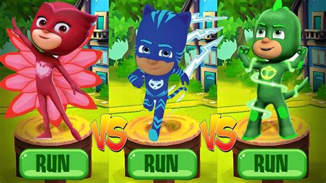 Tag With Ryan Pj Masks Catboy Vs Gekko Runner Vs Owlette Run Gameplay