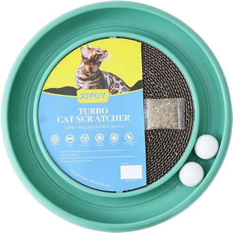 Amazon Jopoy Round Cat Scratcher Pads With Two Cat Scratching