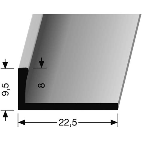 Abschlu Profil Pf U X Mm Alu Silber Eloxiert L Nge M Von