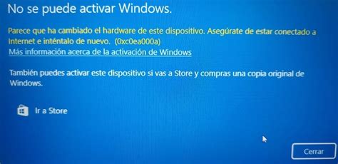 Solución al error 0xc0ea000a al Activar Windows Zentinels NET