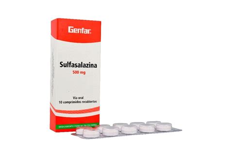 Sulfasalazina 500 Mg Sulfasalazina Caja X 10 Tab