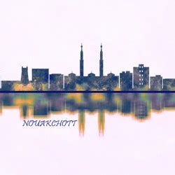 Nouakchott Skyline By Towseef Dar Wall Art