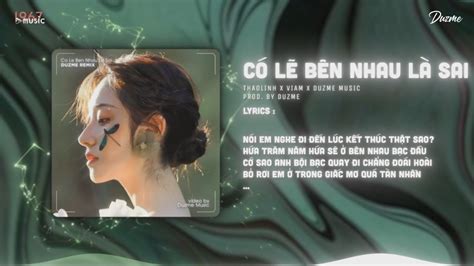 Có Lẽ Bên Nhau Là Sai Thaolinh x ViAM Duzme Remix Nói Em Nghe Đi