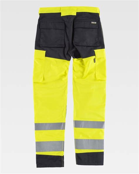 Pantalone dritto multitasche alta visibilità Workteam WC2912 Gedshop