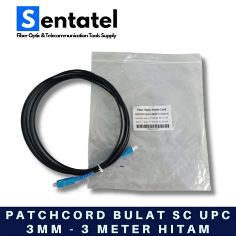 Jual Patchcord Sc Upc Sc Upc Meter Mm Simplex Hitam Outdoor