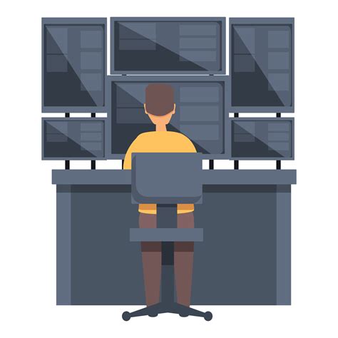 Home System Administrator Icon Cartoon Vector Computer Server 14341422