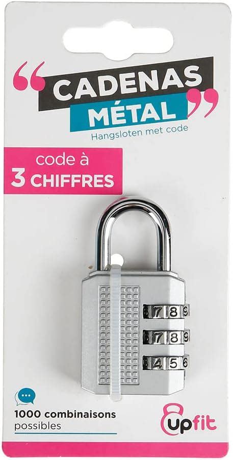 Upfit Cadenas Cadenas Code Combinaison Chiffres En M Tal Plus De