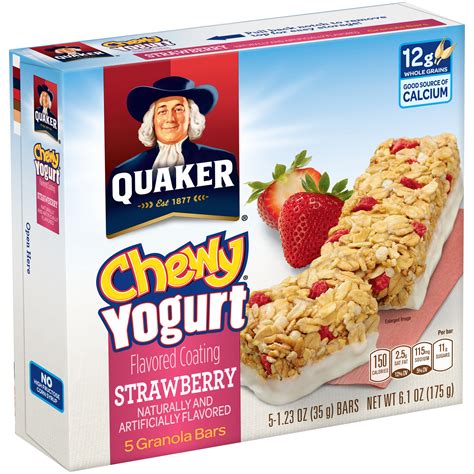 Quaker® Chewy® Yogurt Strawberry Granola Bars 5 Ct Box La Comprita